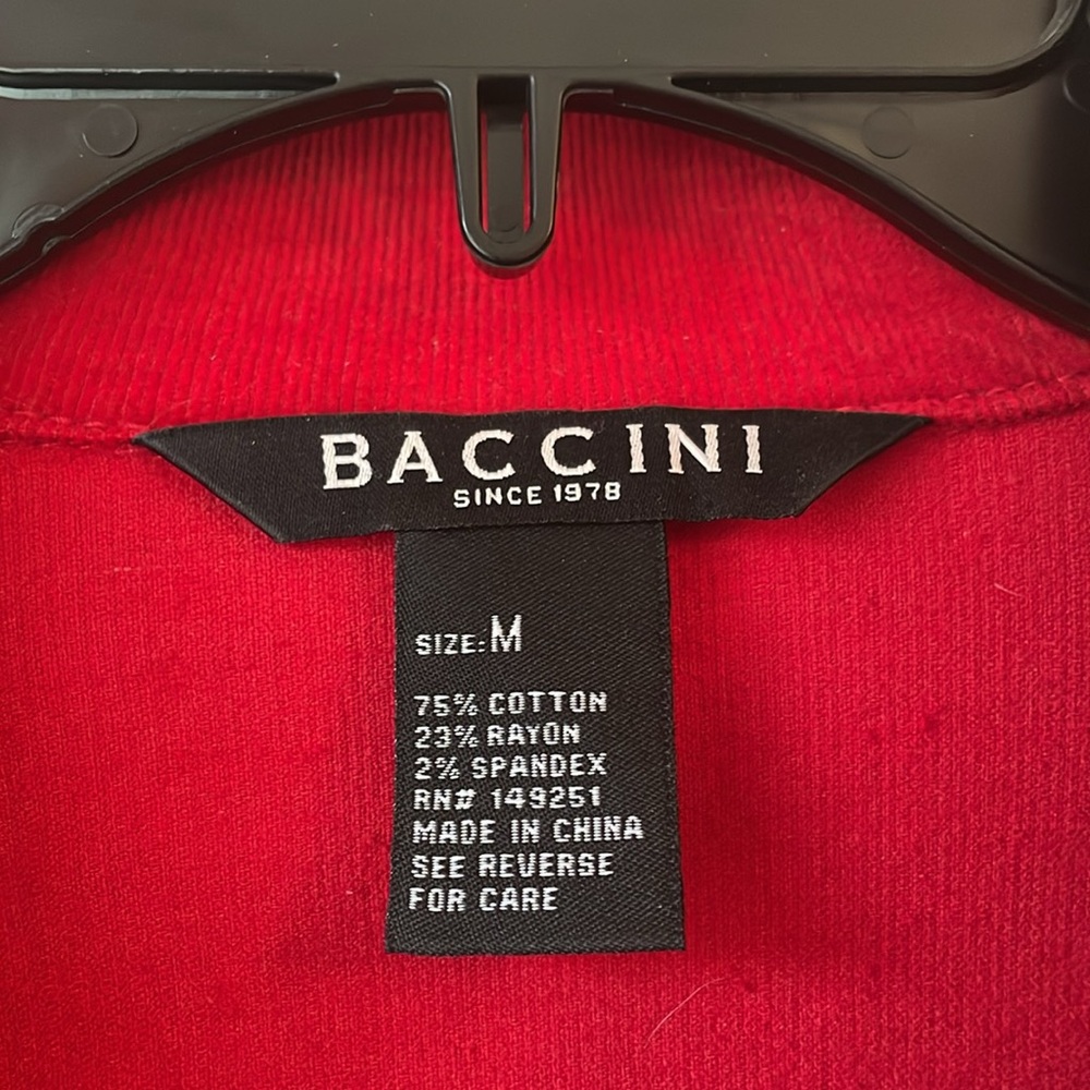 Baccini Red Jacket Size Medium - image 4